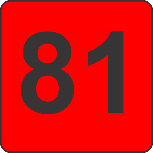 NUMBER EIGHTY ONE