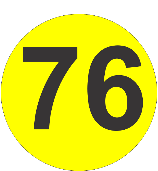 76. Цифра 76. Цифры на желтом фоне. Черные цифры на желтом фоне. Красивые цифры 76.