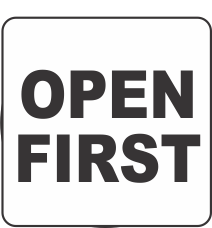 Open First Fluorescent Circle or Square Labels