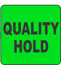Quality Hold Fluorescent Circle or Square Labels