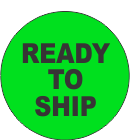 Ready To Ship Fluorescent Circle or Square Labels