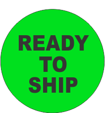 Ready To Ship Fluorescent Circle or Square Labels