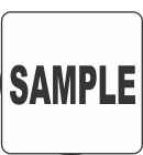 Sample Fluorescent Circle or Square Labels