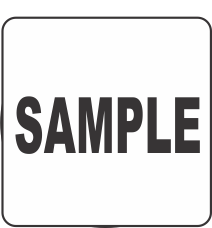 Sample Fluorescent Circle or Square Labels