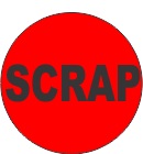 Scrap Fluorescent Circle or Square Labels
