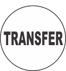 Transfer Fluorescent Circle or Square Labels
