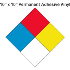 NFPA (National Fire Prevention Association) Vinyl 10 x 10 Labels