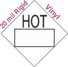 Blank Window Hot Marking 20mil Rigid Vinyl Placard