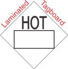 Blank Window Hot Marking Laminated Tagboard Placard
