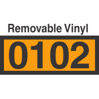 UN0102 Removable Vinyl DOT Orange Panel