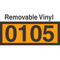 UN0105 Removable Vinyl DOT Orange Panel