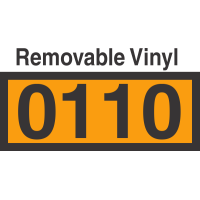 UN0110 Removable Vinyl DOT Orange Panel