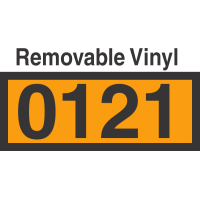 UN0121 Removable Vinyl DOT Orange Panel