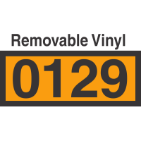 UN0129 Removable Vinyl DOT Orange Panel