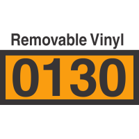 UN0130 Removable Vinyl DOT Orange Panel