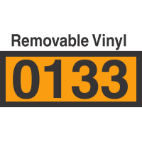 UN0133 Removable Vinyl DOT Orange Panel