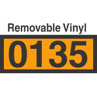 UN0135 Removable Vinyl DOT Orange Panel