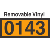 UN0143 Removable Vinyl DOT Orange Panel