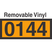 UN0144 Removable Vinyl DOT Orange Panel