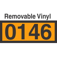 UN0146 Removable Vinyl DOT Orange Panel