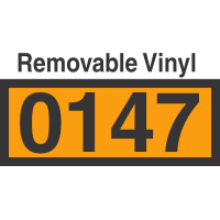 UN0147 Removable Vinyl DOT Orange Panel