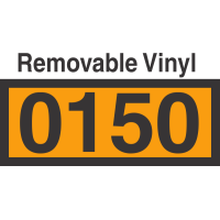 UN0150 Removable Vinyl DOT Orange Panel