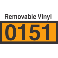 UN0151 Removable Vinyl DOT Orange Panel