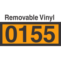 UN0155 Removable Vinyl DOT Orange Panel