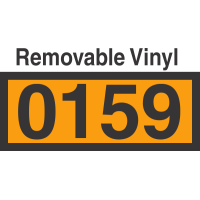 UN0159 Removable Vinyl DOT Orange Panel