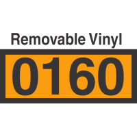 UN0160 Removable Vinyl DOT Orange Panel