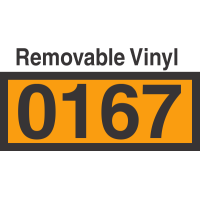 UN0167 Removable Vinyl DOT Orange Panel