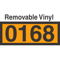 UN0168 Removable Vinyl DOT Orange Panel