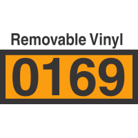 UN0169 Removable Vinyl DOT Orange Panel