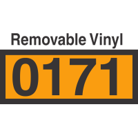 UN0171 Removable Vinyl DOT Orange Panel