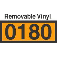 UN0180 Removable Vinyl DOT Orange Panel