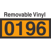 UN0196 Removable Vinyl DOT Orange Panel