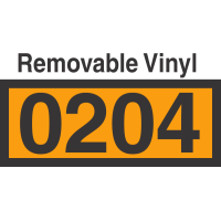 UN0204 Removable Vinyl DOT Orange Panel