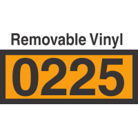 UN0225 Removable Vinyl DOT Orange Panel