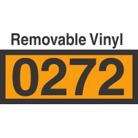 UN0272 Removable Vinyl DOT Orange Panel