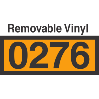 UN0276 Removable Vinyl DOT Orange Panel