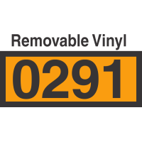 UN0291 Removable Vinyl DOT Orange Panel