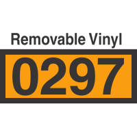 UN0297 Removable Vinyl DOT Orange Panel