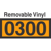 UN0300 Removable Vinyl DOT Orange Panel