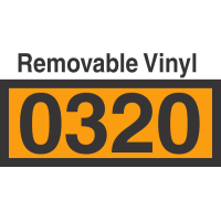 UN0320 Removable Vinyl DOT Orange Panel