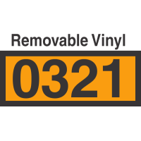 UN0321 Removable Vinyl DOT Orange Panel