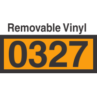 UN0327 Removable Vinyl DOT Orange Panel