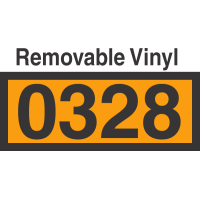 UN0328 Removable Vinyl DOT Orange Panel