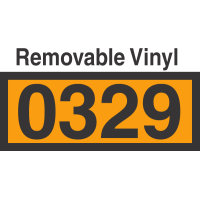 UN0329 Removable Vinyl DOT Orange Panel