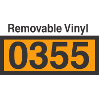 UN0355 Removable Vinyl DOT Orange Panel