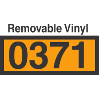 UN0371 Removable Vinyl DOT Orange Panel